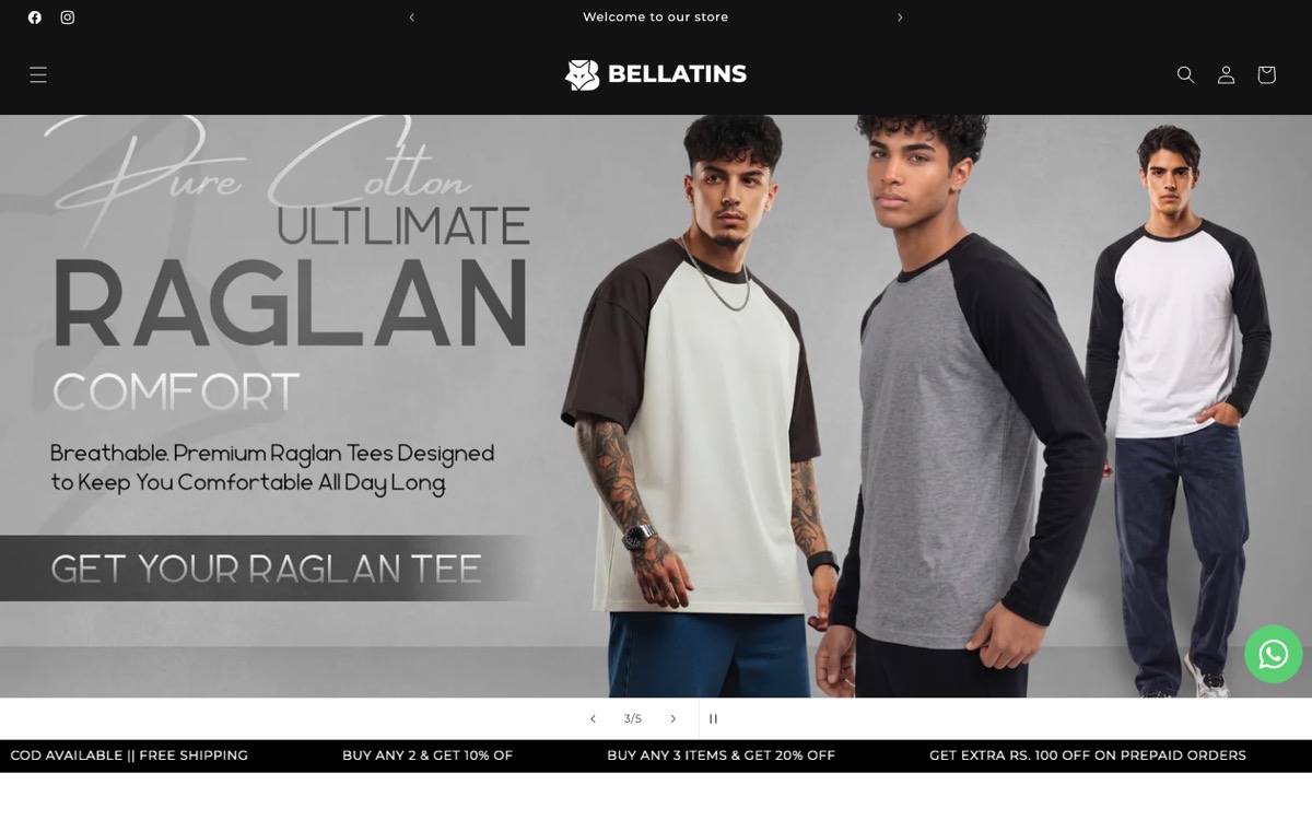 Bellatins homepage